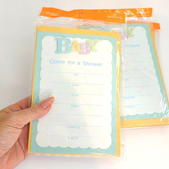 Hallmark Baby Shower Invitations 30 count New with Tags - Picture 3 of 14